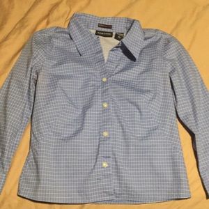 Blue button down